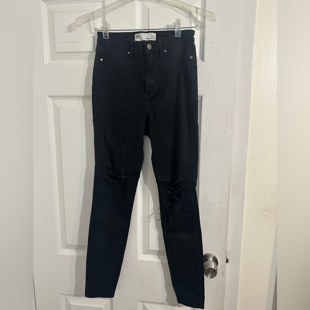 RSQ Black Ripped Jeans